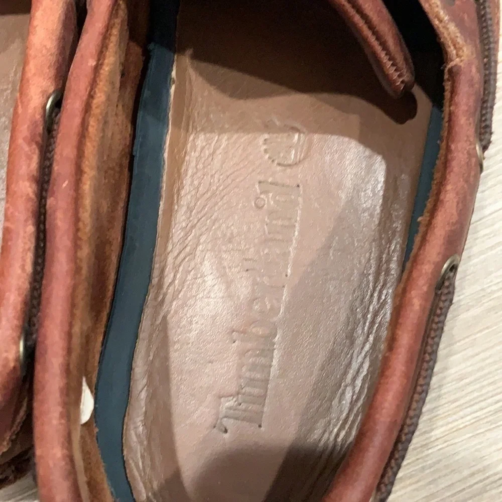 Timberland leather boat